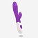 Фиолетовый вибромассажер-кролик WOW с 30 режимами вибрации - 19,5 см.