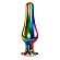 Радужная металлическая пробка Rainbow Metal Plug Large - 12,9 см.
