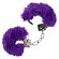 Металлические наручники с фиолетовым мехом Ultra Fluffy Furry Cuffs