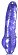 Фиолетовый вибратор LIGHT UP 100 RHYTHMS VIBE - 19 см.
