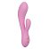 Розовый ультрагибкий вибратор-кролик Zoie - 17,75 см.